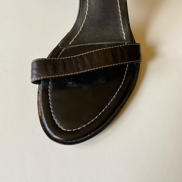 Franco Sarto - Lady black leather sandals, Size: 8 - Picture 2 of 9